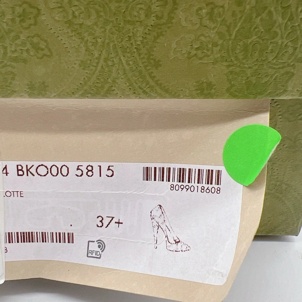 Gucci Chevron Matelasse mini Double G Logo Heel Pumps Pink Leather EU 37.5 - NEW - Picture 14 of 15